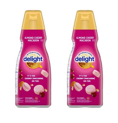 International Delight Liquid Coffee Creamer - Almond Cherry Macaron 32 oz (2 pk)