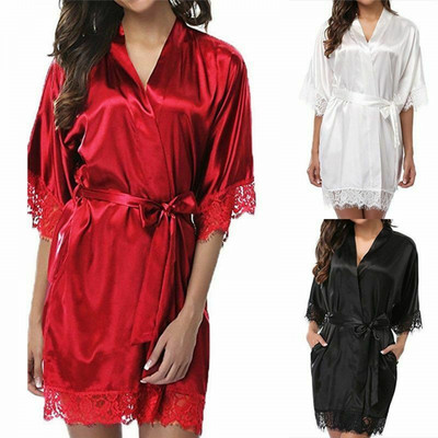 Sexy Bata De Encaje Para Mujer Novias Batas Lencería Ropa Interior De Dormir New