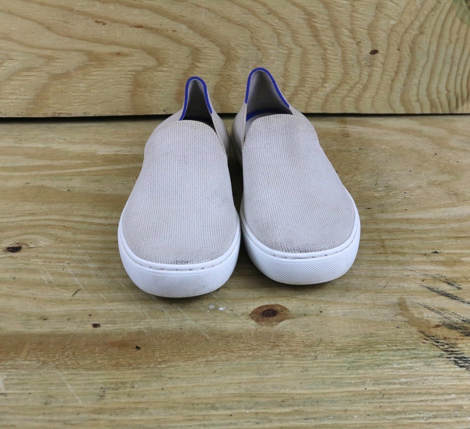 Rothy's Shoes 6.5  Womens Beige Tan The Original Slip On Shoes Athletic View 2