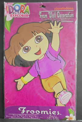 NEW SEALED 2012 Dora The Explorer Froomies Foam Hanging Decoration 16'' x 12.5''