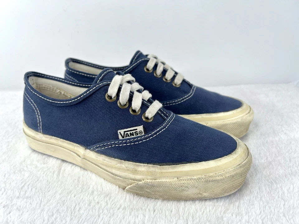 Винтажный 1980-х Vans подлинный сделано в США серфинга коньков туфли мужские 6,5 / женщин 7,5/8 - Изображение 3 из 4