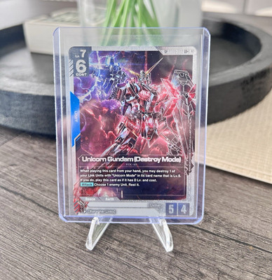 Gundam Card Game Unicorn Gundam (Destroy Mode) SP GD01-002 LR+ Foil EN