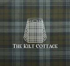 Scottish Black Watch Weathered Tartan Fabric 16oz Scottish Kilt Making Fabric