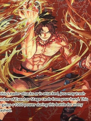 Portgas.D.Ace • OP03-001 Alt Art Foil Leader Special Goods Set One