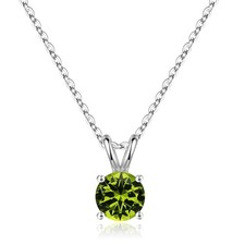 SMILEST Birthstone Necklace for Women Mom Wife, 1ct Sparkle Round Cut Birthst...
