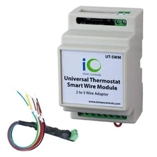 iO HVAC Controls UT-SWM Universal Thermostat Smart Wire Module - 2 to 5 Wire Ad