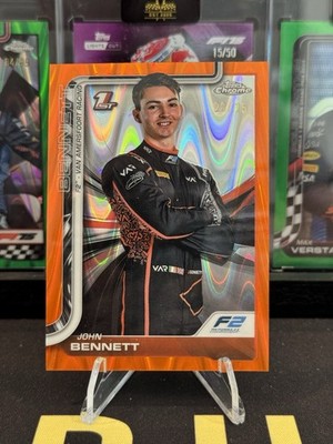 2025 Topps Chrome Formula 1 F2 John Bennett 1st /25 Orange RayWave #41