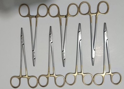 7X AESCULAP BM016R Durogrip Crile Wood TC Tungsten Carbide Needle Holders