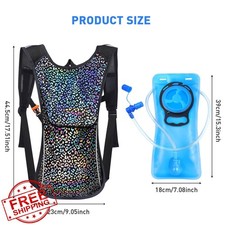 Rave Hydration Pack Backpack 2L Bladder Water Hiking Cycling
