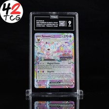 TAG Mint 9 Sylveon ex Prismatic Stamp 041/131 Pokémon Prismatic Evolutions
