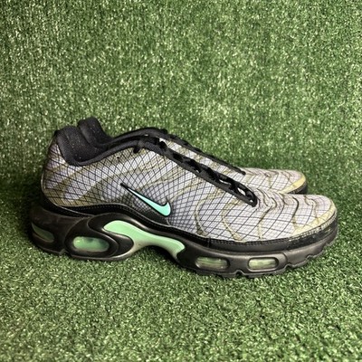 Nike Air Max Plus Spirograph Black Green Sneakers Trainer Men Size 10.5