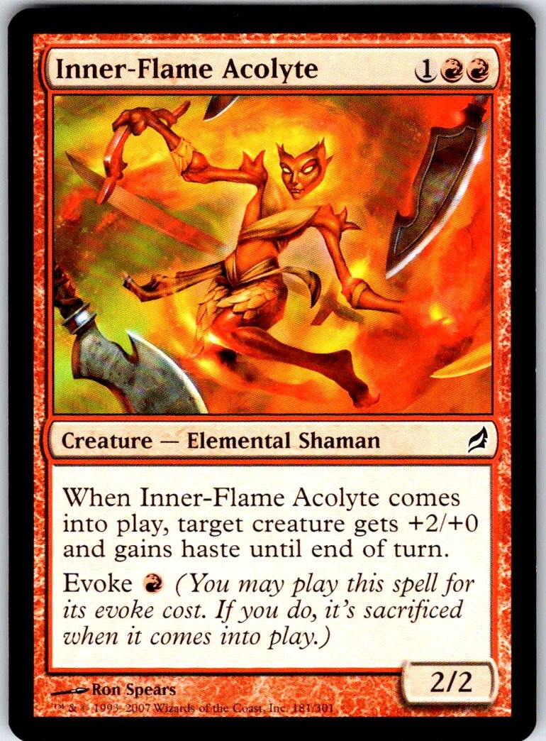Inner-Flame Acolyte 181 Common Lorwyn Magic: The Gathering Near Mint