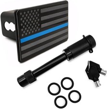 Trailer Hitch Cover 2 Inch Hitch Cover Tube Plug Insert With Pin Blueblack