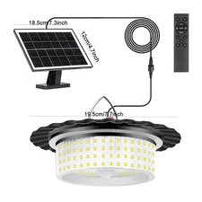 Solar Pendant Light Hanging Light for Barn Shed Garden Waterproof Outdoor&Indoor