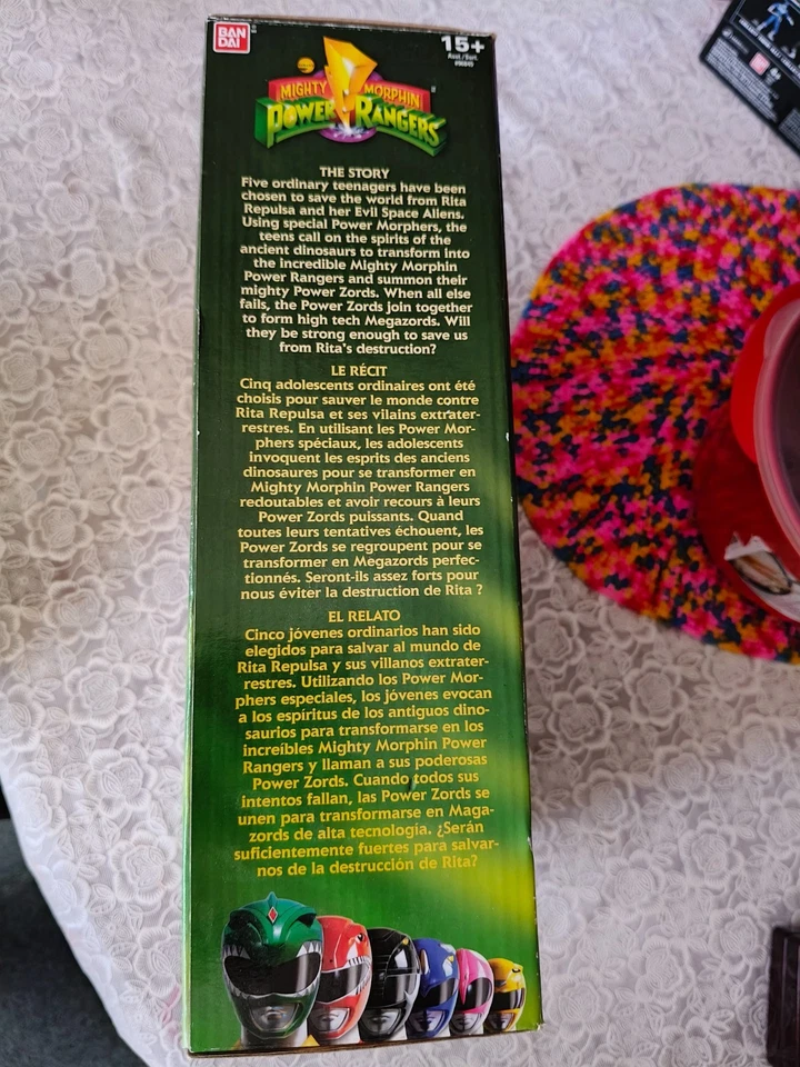 Vintage Bandai Mighty Morphin Power Rangers Dragonzord Box Unopened, Sale - image 3 of 4