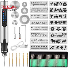 USB Rechargable Engraving Pen with 42 Bits, Mini Electric DIY Engraver Cordless