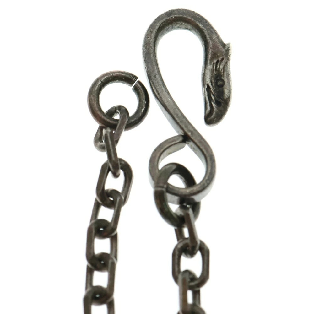 Goro S Eagle Hook Thick Angle Chain Necklace Silv… - image 4