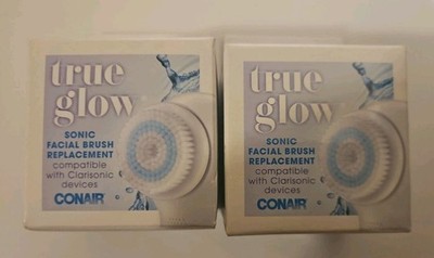  Conair Clarisonic True Glow Facial Brush Attachment 2 Pack Replacements
