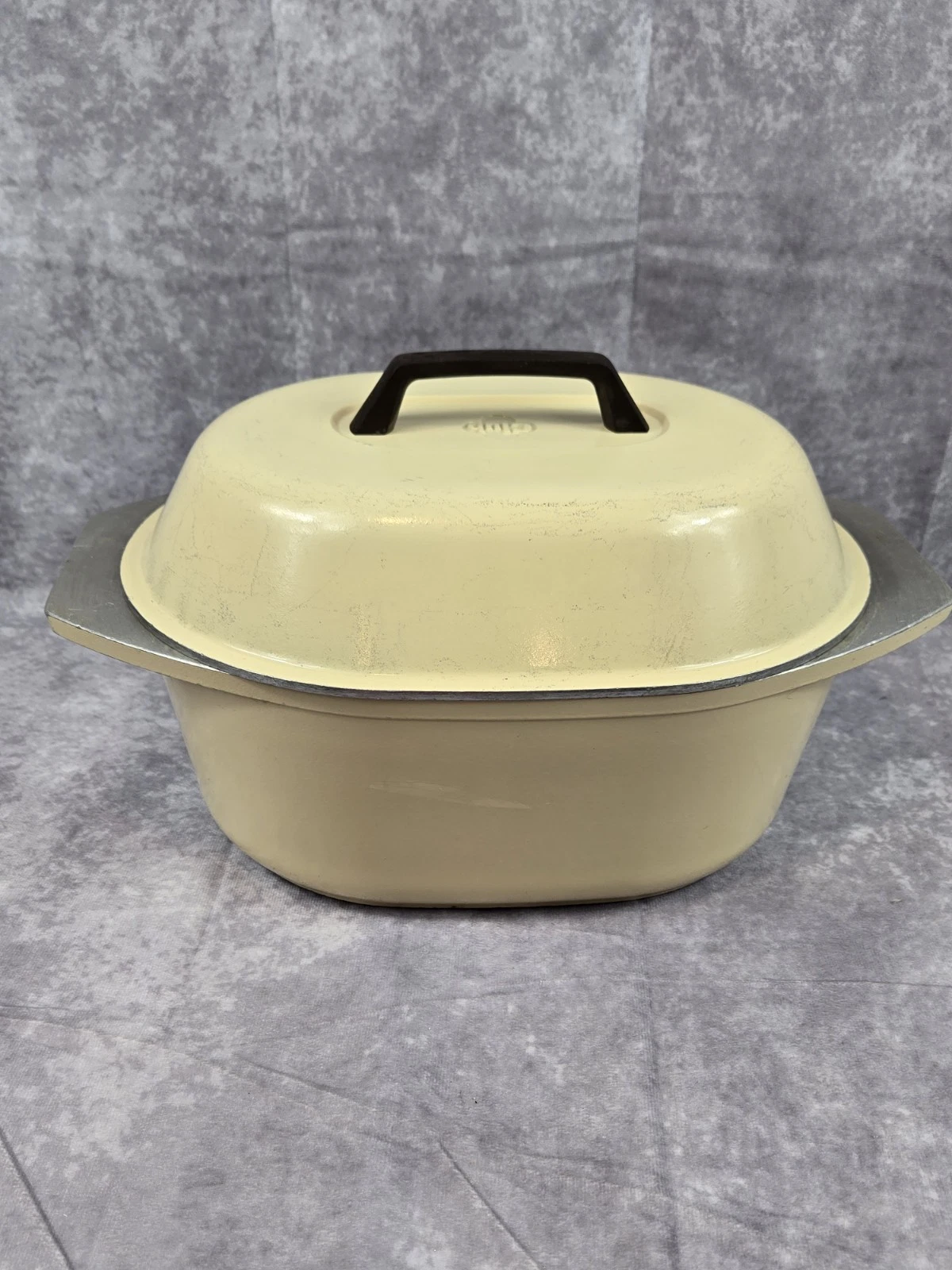 Vintage CLUB Aluminum Large Turkey Roaster Oval Yellow COOKWARE, 18.5" overall