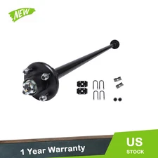 New For 2,000 lb Trailer Axle 4 lug-4" 72" Hub Face Pitch (with U-Bolt) Kit