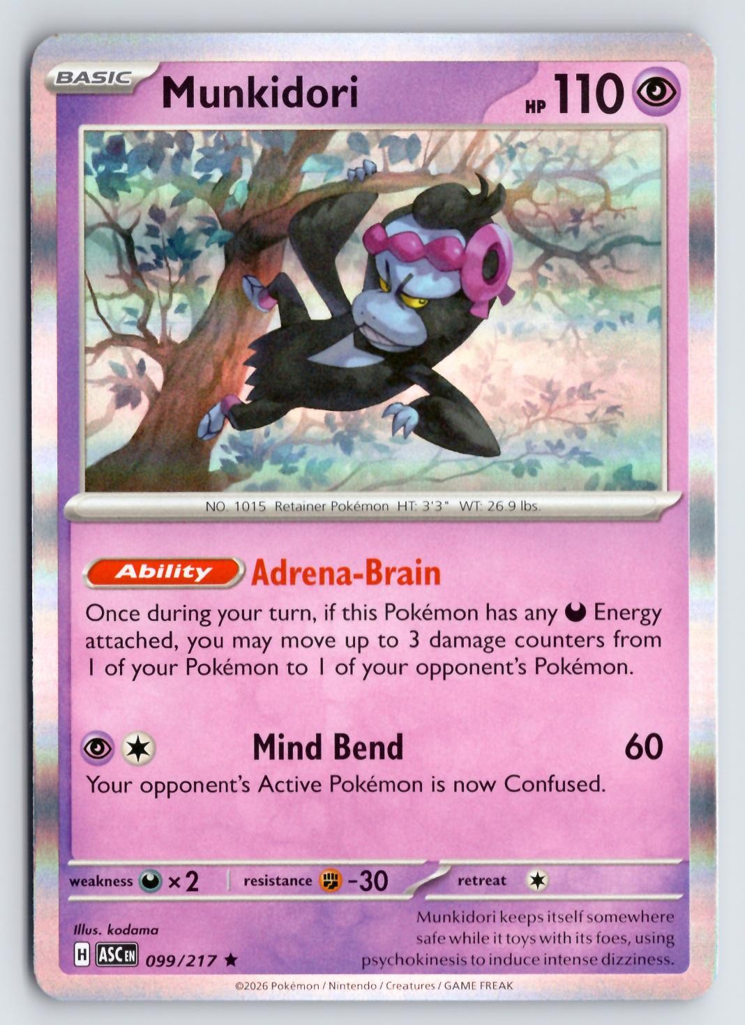 Munkidori #099/217 ME: Ascended Heroes Holo