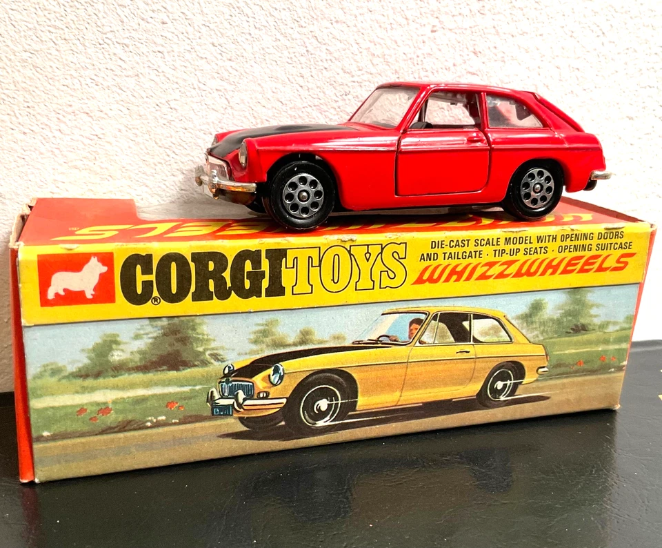 1970 CORGI Mettoy Great Britain WHIZZ WHEELS #378 MGC GT Competition Model BOXED - Image 2 of 4