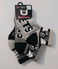 NEW x3 NBA Official NETS Signature KIDS Quarter Cut Sock Sz.9-11 Shoe Sz. 4-9.5