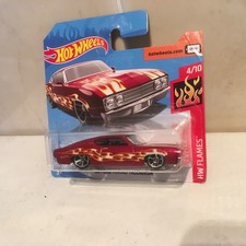 Hot Wheels  HW Flames -'69 Ford Torino Talladega - Red  - 2019-Short card-#4/10