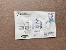 Belgium 1960 FFC (WW-61) +SABENA Boeing Intl +Brussels to Milan Italy +Cachet