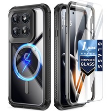For Motorola Moto Edge 2026 Case Fit MagSafe With Screen Protector Cover Black