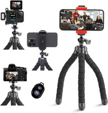 Octopus Phone Holder Portable Flexible Cell Phone Tripod, Mini Travel Camera