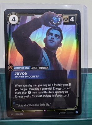 Jayce Man of Progress 084/221 - English Riftbound TCG: Spiritforged