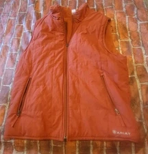 Ariat Mens Fleece Lined Vest Sz Large