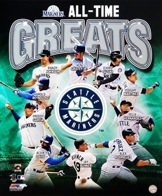 Seattle Mariners ALL-TIME GREATS 10 Legends Premium 20x24 POSTER