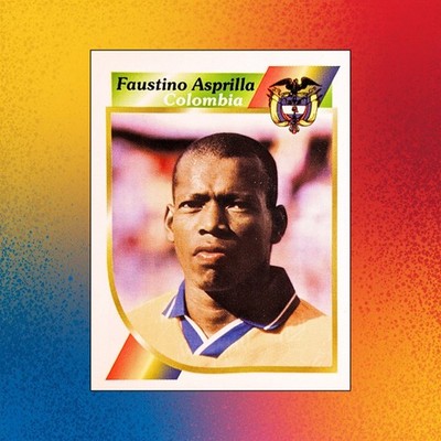 2001 Navarette Futebol Faustino Asprilla Colombia Sticker