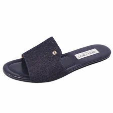 Jimmy Choo Sandals Denim Shoes Women 37.5 (equivalent to 24.5cm) Used MOLO-0
