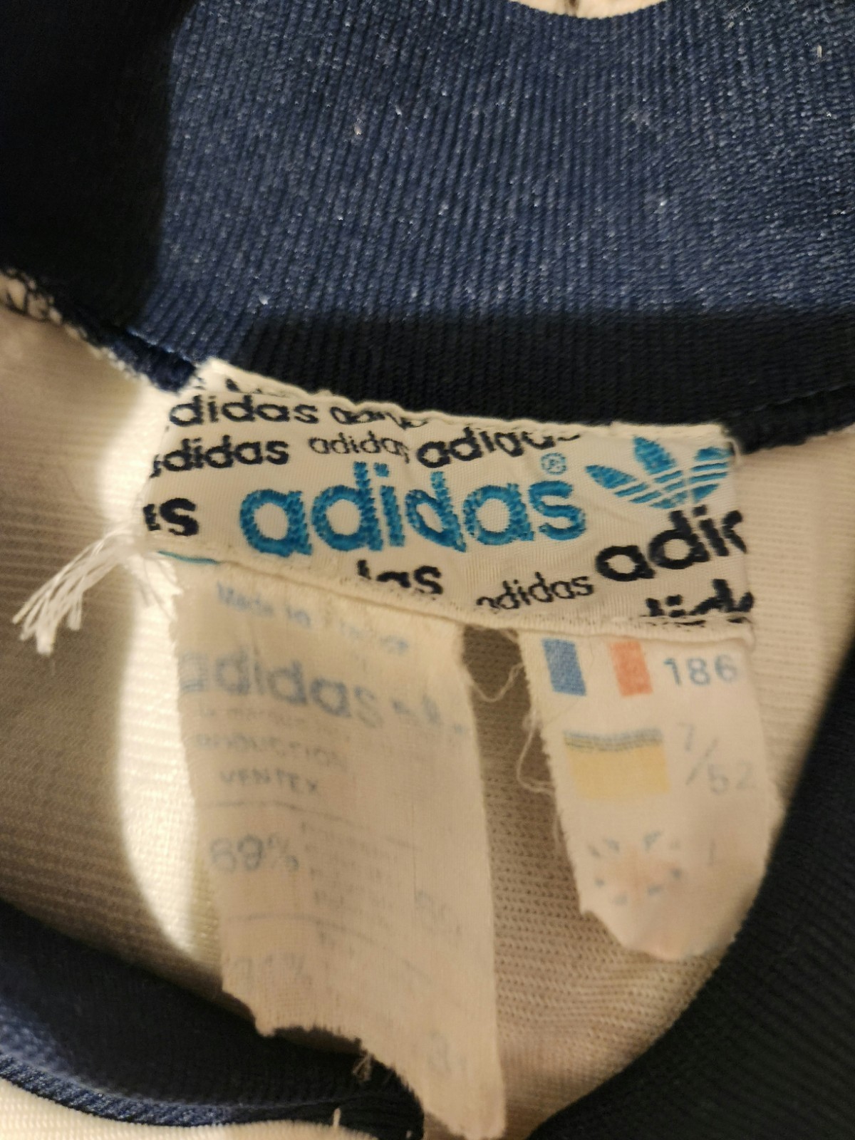 Adidas Ivan Lendl Full Zip Tennis Track Top Argyle Vintage 80s Size Medium image 6