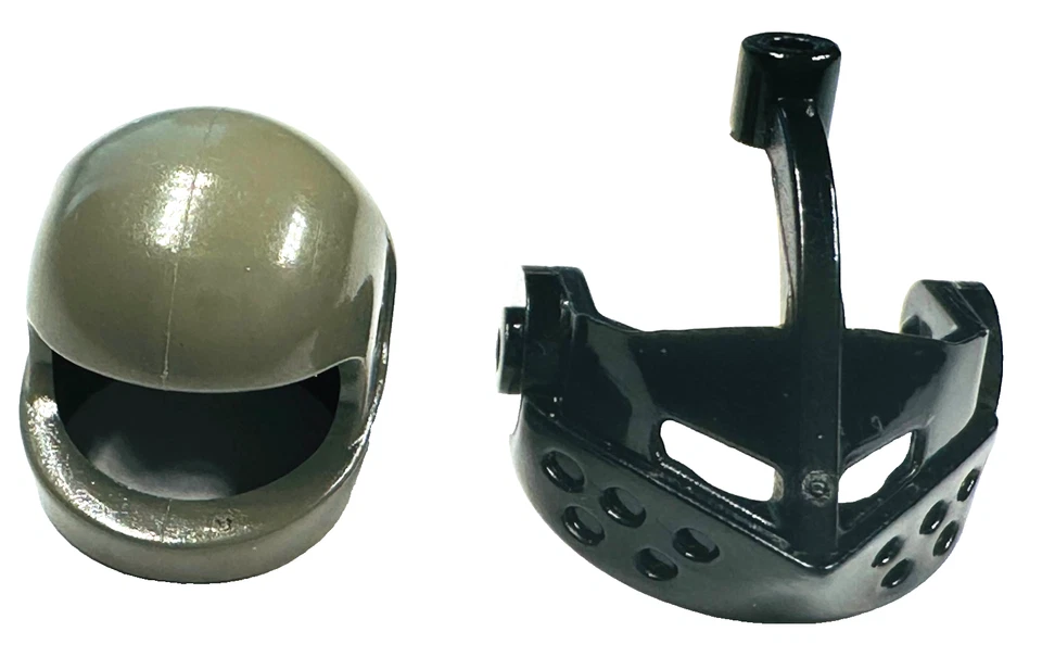 LEGO Castle Knight 1 Minifigure Black Visor and Dark Gray Helmet x126 2446 D415 - Image 3 of 4