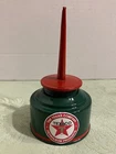 TEXACO Vintage Pump OIL CAN Gasoline Station Gas Garage Motor Red Star Sign