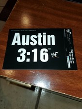 1998 stone cold steve Austin Wwf Vintage Super Size Stickers Artbox