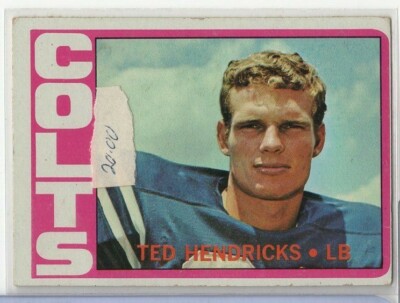 Ted Hendricks Colts 1972 Topps 93 122920ATCD