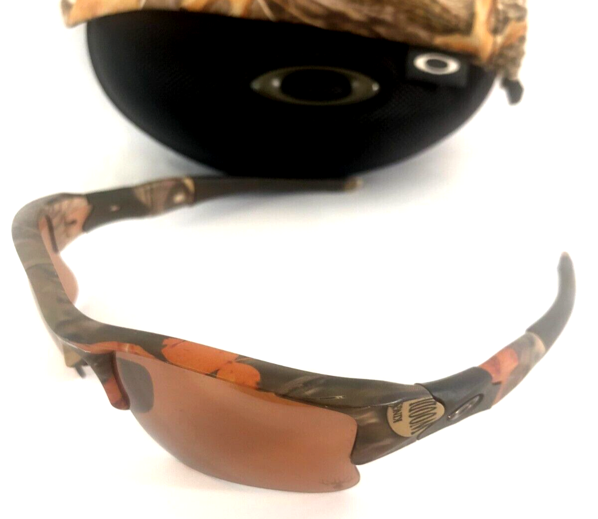 OAKLEY FLAK JACKET 1.0 SUNGLASSES King's Camo w/ VR28 Black