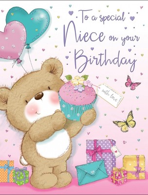 Coffee//Cafe Theme. Special Niece Birthday Card by Heartstrings Cards