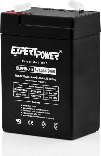 High-Performance 6 Volt 4.5 Amp Sealed Lead Acid Battery for Scooters & More - Picture 6 of 10