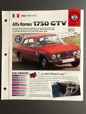 1967-1972 Alfa Romeo 1750 GTV Coupe IMP 
