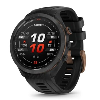 Garmin Approach S70 47mm Bronze Golf GPS Watch Color AMOLED