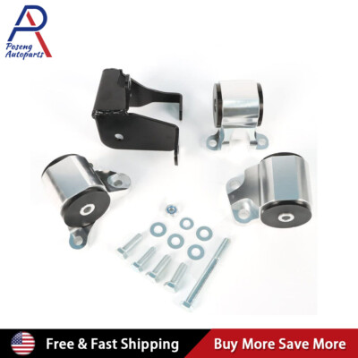2Bolt 65A Engine Motor Mount Bracket kit for Honda Civic 1996-2000 EK B/D Series