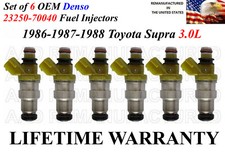 Genuine Denso Set Of 6 Fuel Injectors For 1986 1987 1988 Toyota Supra 3.0l Genuine Denso Set Of 6 Fuel Injectors For 1986 1987 1988 Toyota Supra 3.0l