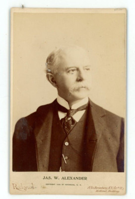 Vintage Cabinet Card James W. Alexander Jr. President Equitable Life Assurance