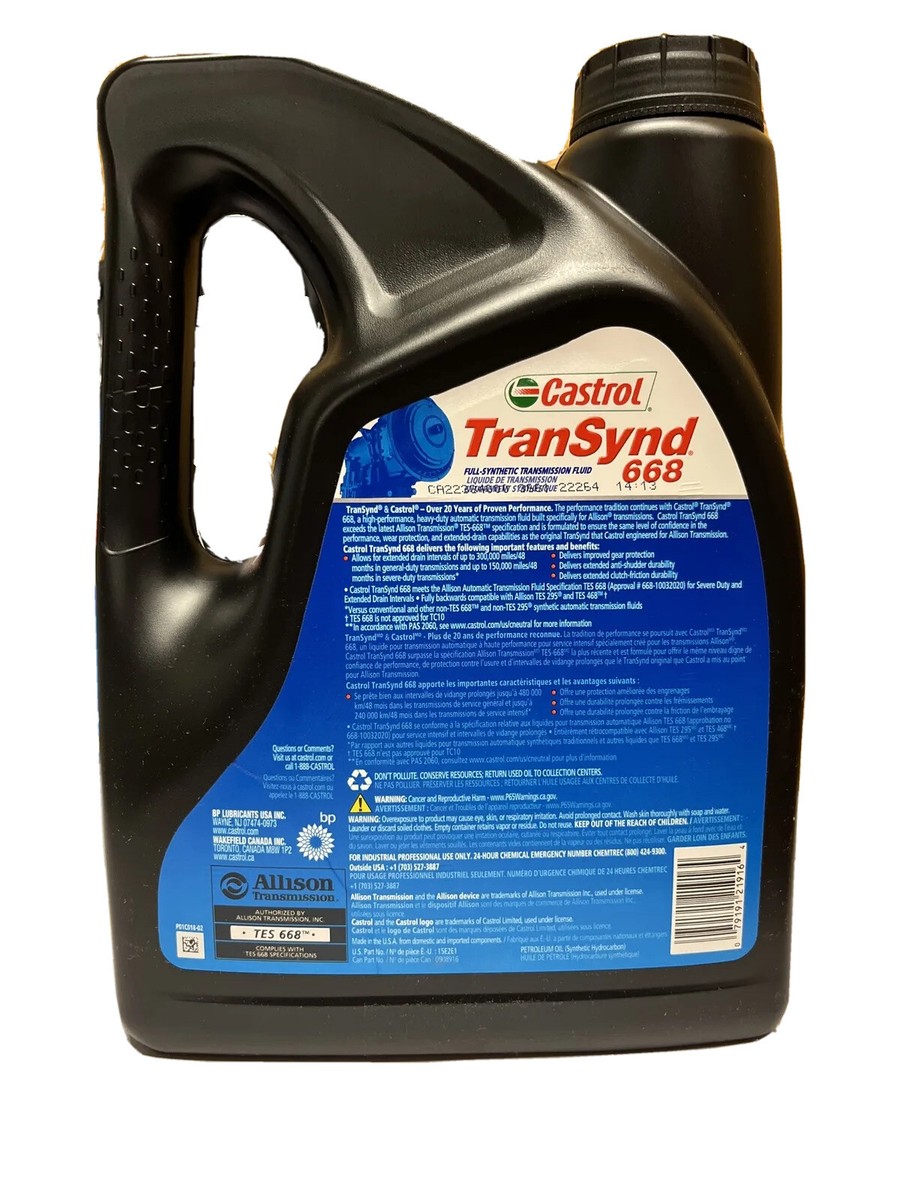 Allison Transmission Oil 15E2E1-1G Allison Oil TES 668 2 Gallons